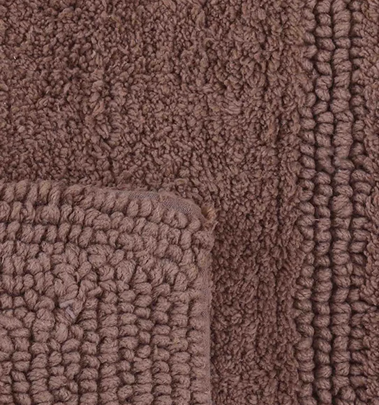 Casanova Reversible Bath Mat L Brown