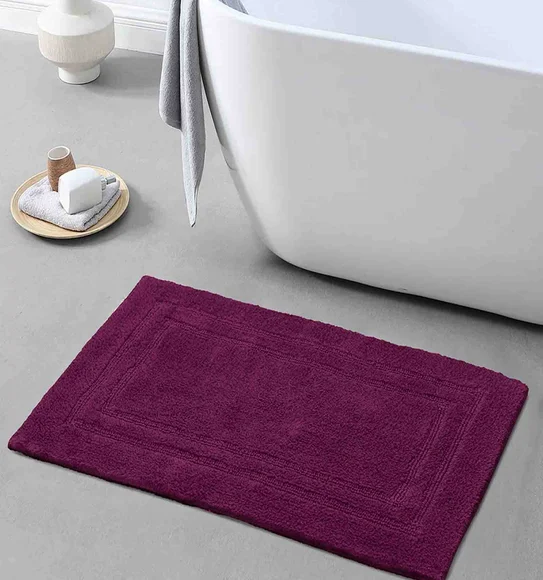 Casanova Reversible Bath Mat Burgundy
