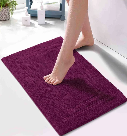 Casanova Reversible Bath Mat Burgundy