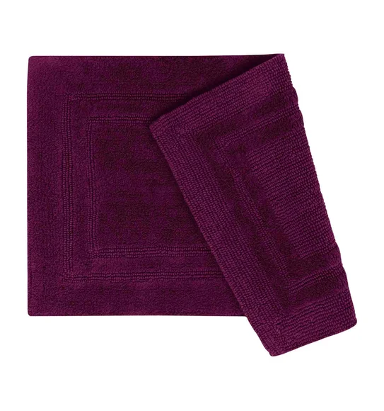 Casanova Reversible Bath Mat Burgundy