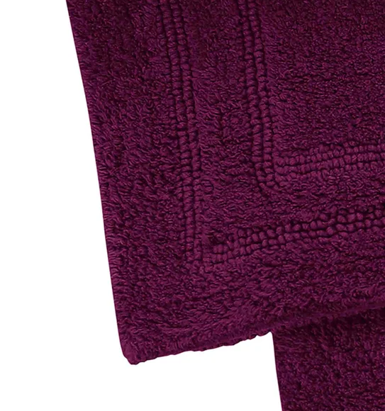 Casanova Reversible Bath Mat Burgundy