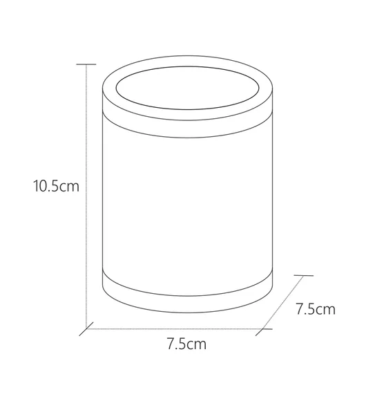 Alvina Polyresin Tumbler Black