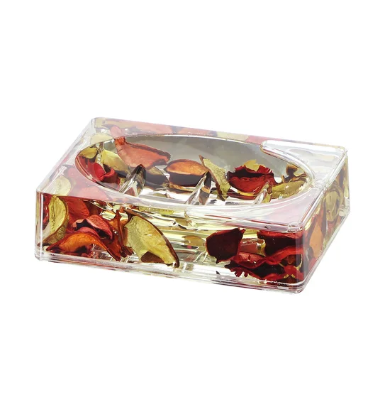 Agua Acrylic Acrylic Bath Set Red