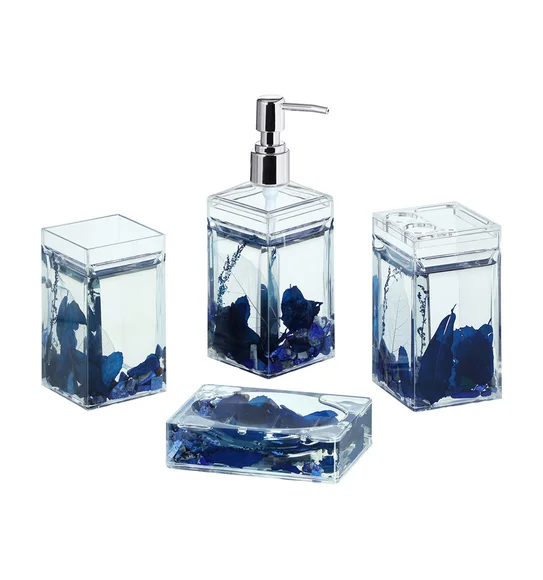 Agua Acrylic Acrylic Bath Set D.Blue