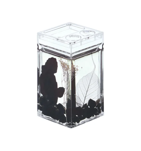 Agua Acrylic Acrylic Bath Set Black