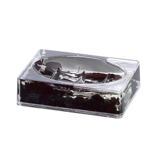 Agua Acrylic Acrylic Bath Set Black