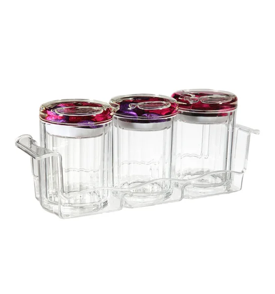 Agua Acrylic Acrylic Air Tight Jar Pink