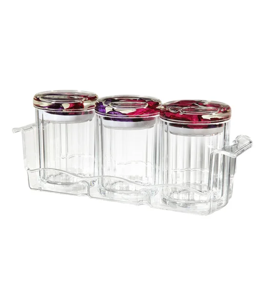 Agua Acrylic Acrylic Air Tight Jar Pink