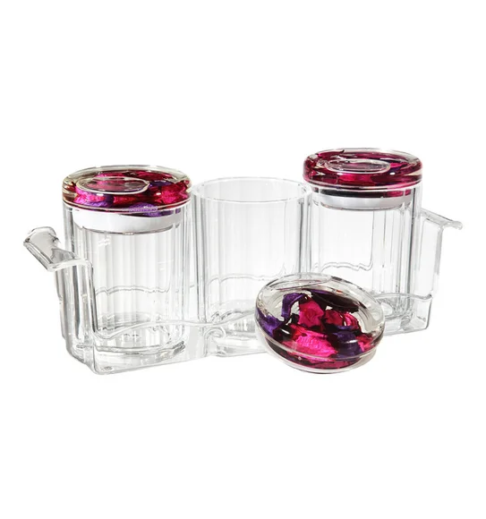 Agua Acrylic Acrylic Air Tight Jar Pink