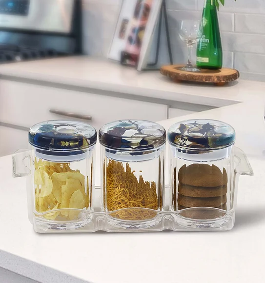 Agua Acrylic Acrylic Air Tight Jar Dark Brown