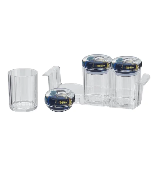 Agua Acrylic Acrylic Air Tight Jar Dark Brown