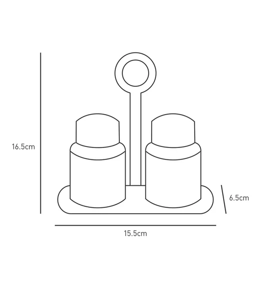 Agua Acrylic Acrylic Salt & Pepper Sprinkler Rust
