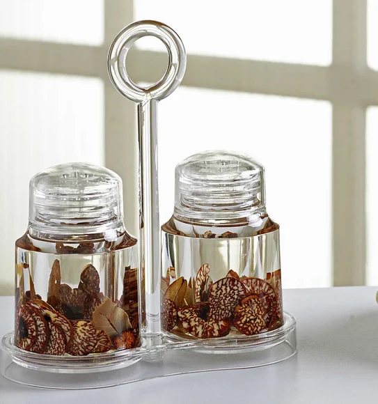 Agua Acrylic Acrylic Salt & Pepper Sprinkler Brown