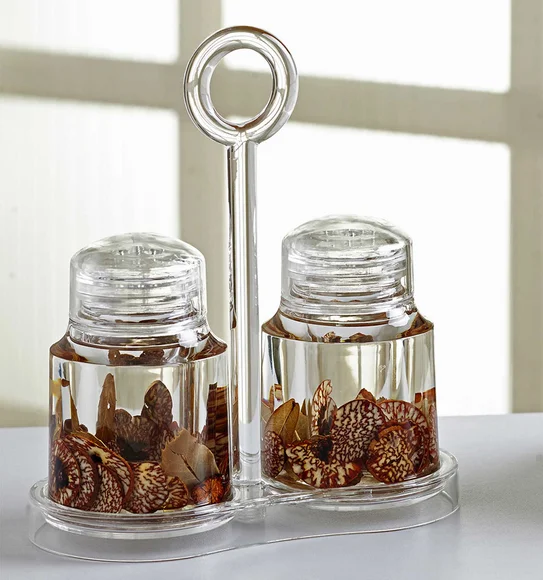 Agua Acrylic Acrylic Salt & Pepper Sprinkler Brown