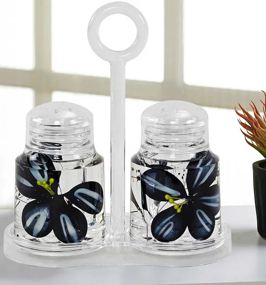 Agua Acrylic Acrylic Salt & Pepper Sprinkler Black