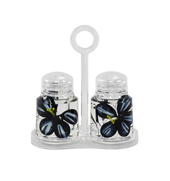 Agua Acrylic Acrylic Salt & Pepper Sprinkler Black
