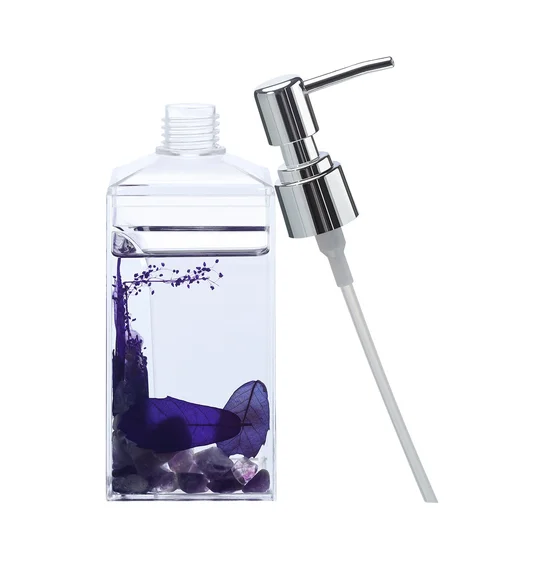 Agua Acrylic Acrylic Soap Dispenser Dark Blue