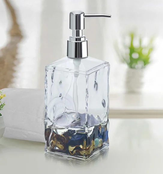 Agua Acrylic Acrylic Soap Dispenser Brown