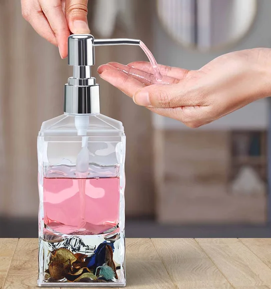 Agua Acrylic Acrylic Soap Dispenser Brown