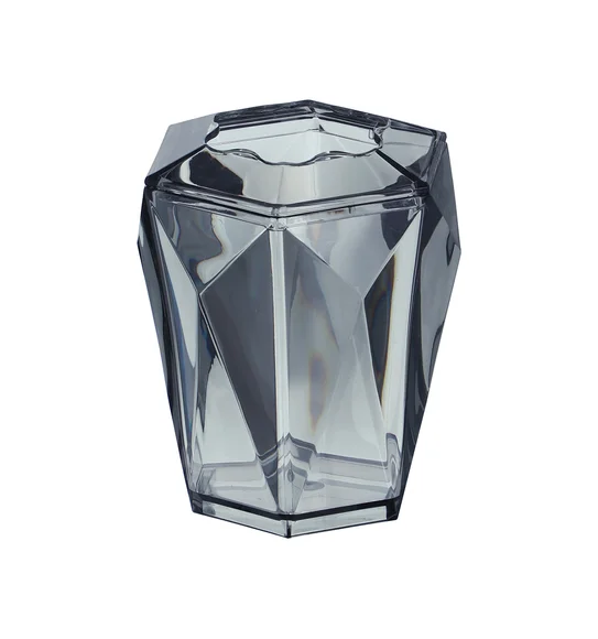 Agua Crystal Acrylic Bath Set Grey