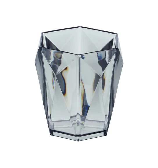 Agua Crystal Acrylic Bath Set Grey