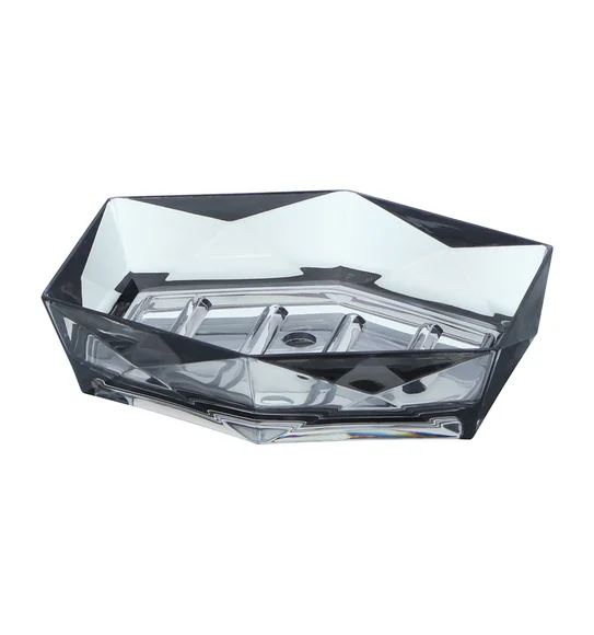 Agua Crystal Acrylic Bath Set Grey
