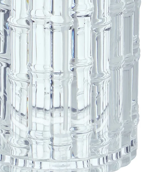 Agua Crystal Acrylic Bamboo Bath Set Clear