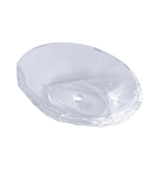 Agua Crystal Acrylic Diamond Soap Dish Clear