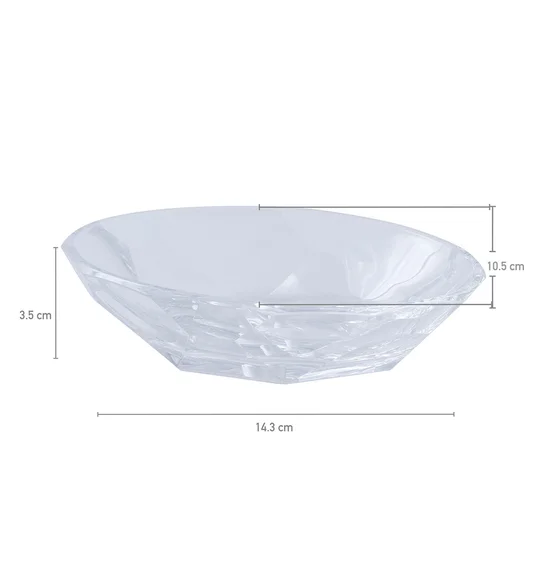 Agua Crystal Acrylic Diamond Soap Dish Clear