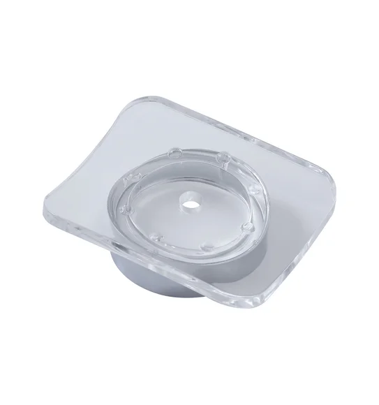 Agua Crystal Acrylic Soap Dish Chrome