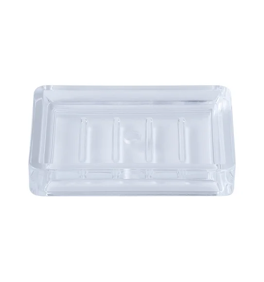 Agua Crystal Acrylic Soap Dish Transparent