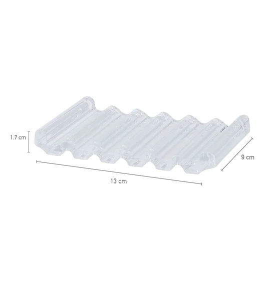 Agua Crystal Acrylic Soap Dish Clear