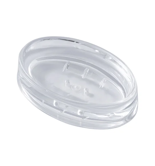 Agua Crystal Acrylic Plain Soap Dish Clear