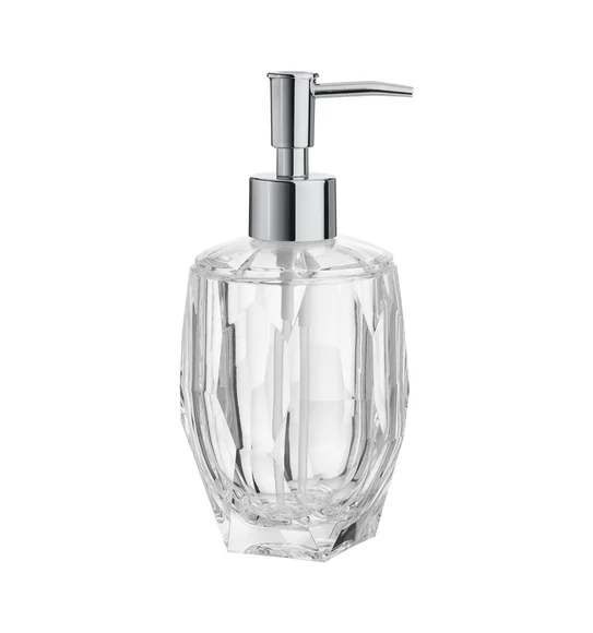 Agua Crystal Acrylic Diamond Soap Dispenser Transparent