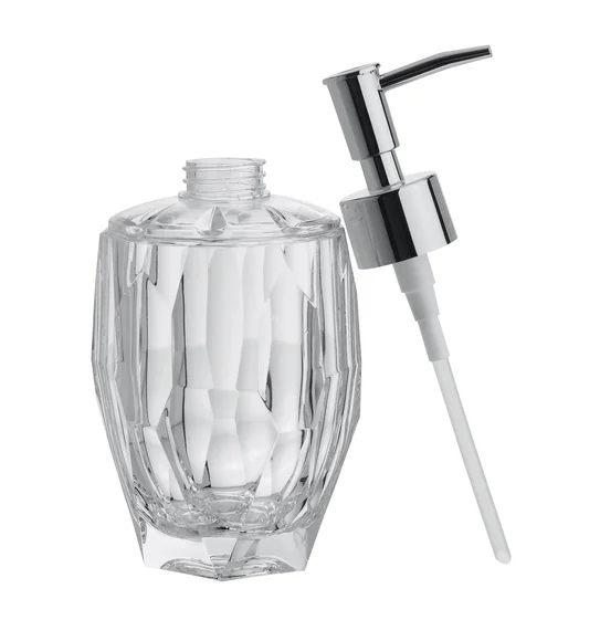 Agua Crystal Acrylic Diamond Soap Dispenser Transparent