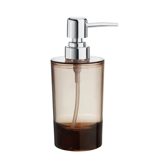 Agua Crystal Acrylic Soap Dispenser Brown