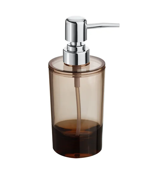 Agua Crystal Acrylic Soap Dispenser Brown