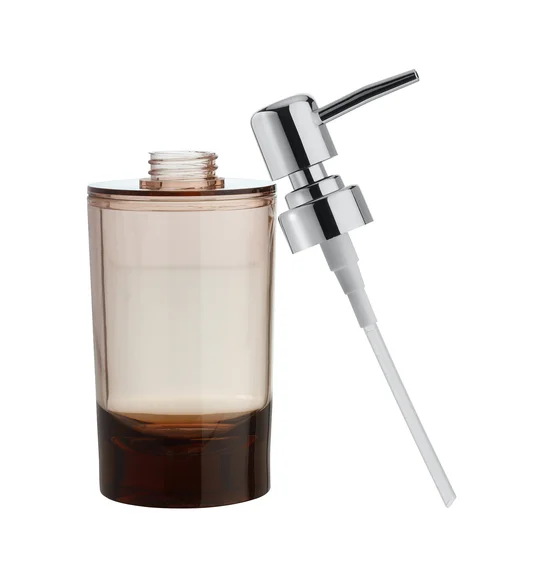 Agua Crystal Acrylic Soap Dispenser Brown