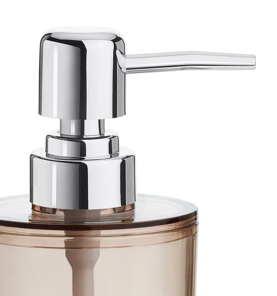 Agua Crystal Acrylic Soap Dispenser Brown