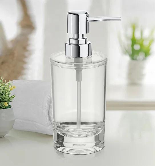 Agua Crystal Acrylic Plain Soap Dispenser Transparent