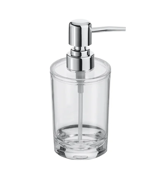 Agua Crystal Acrylic Plain Soap Dispenser Transparent
