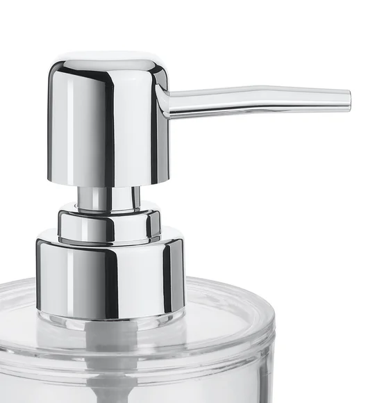Agua Crystal Acrylic Plain Soap Dispenser Transparent