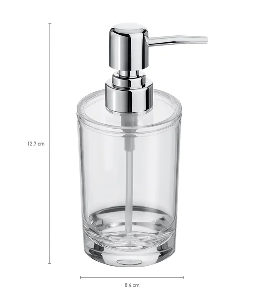 Agua Crystal Acrylic Plain Soap Dispenser Transparent