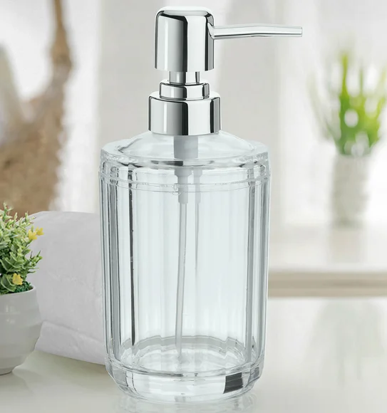 Agua Crystal Acrylic Soap Dispenser Clear
