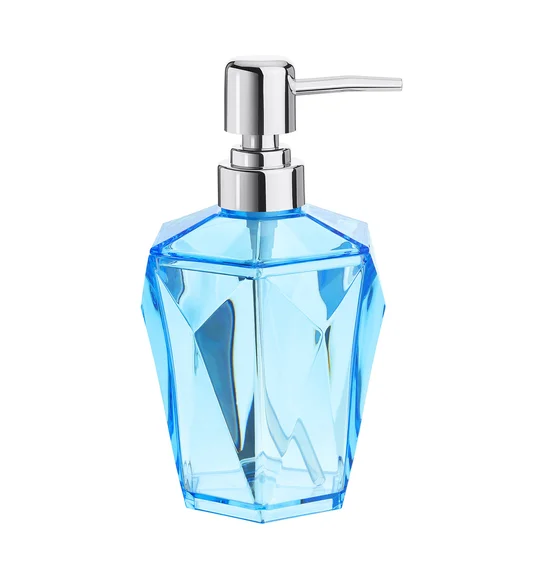 Agua Crystal Acrylic Diamond Soap Dispenser Blue