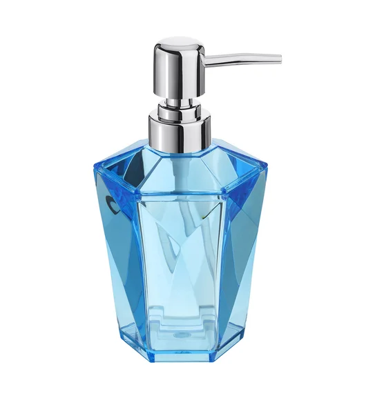 Agua Crystal Acrylic Diamond Soap Dispenser Blue