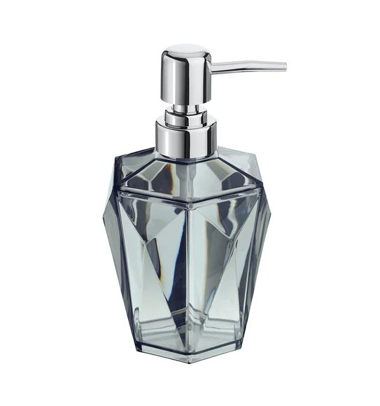 Agua Crystal Acrylic Soap Dispenser Grey