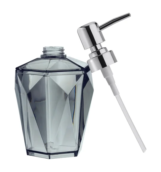 Agua Crystal Acrylic Soap Dispenser Grey