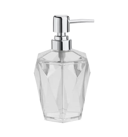Agua Crystal Acrylic Diamond Soap Dispenser Clear