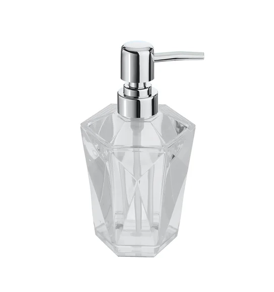 Agua Crystal Acrylic Diamond Soap Dispenser Clear